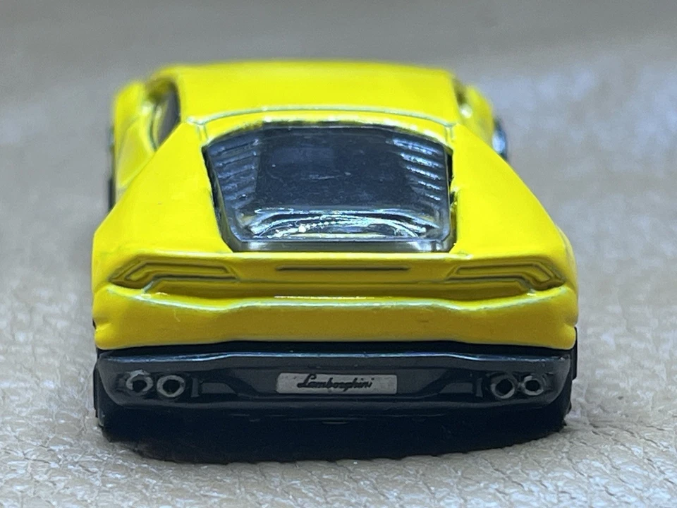 HW LAMBORGHINI HURACAN LP 610-4 UNSPUN HW WORKSHOP PROTO “ YELLOW “ RED RIMS MT. - Image 4 of 4