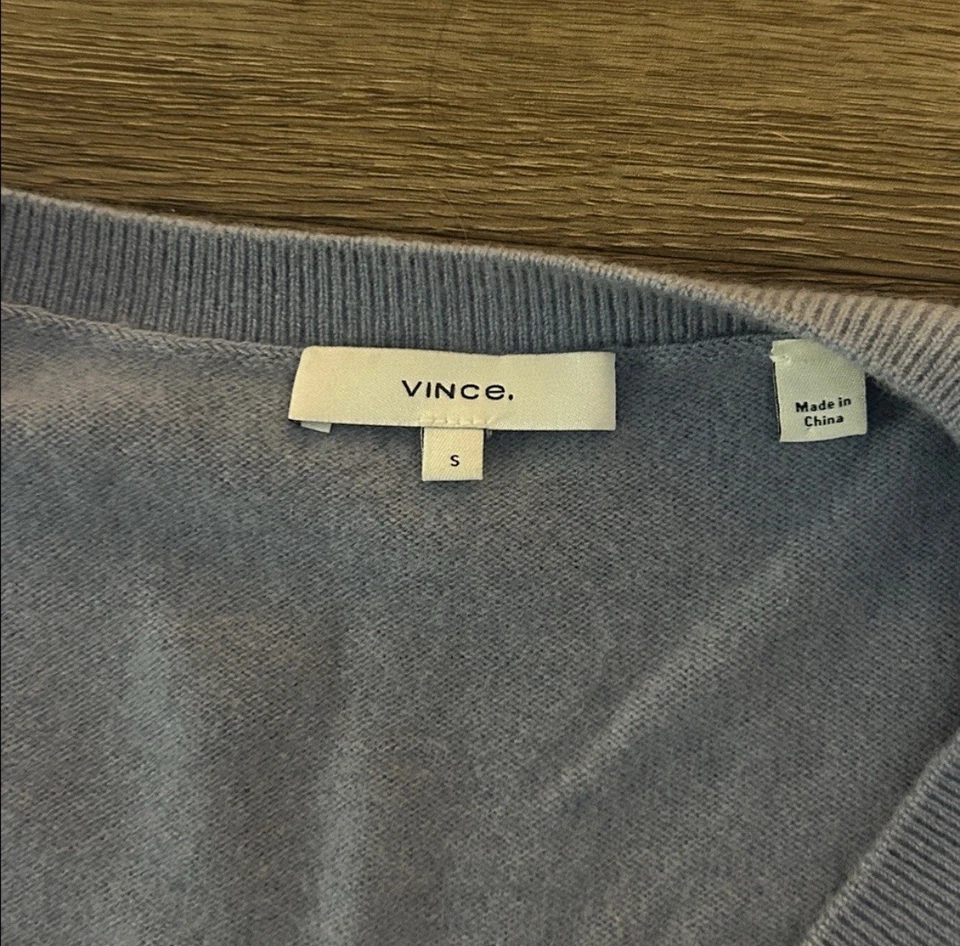 Vince мягкий синий кашемир верхний размер маленький - Изображение 2 из 3