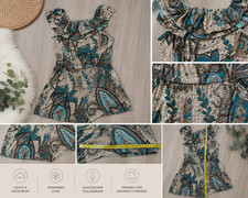  Damen Kurzoverall Jumpsuit Gr. M   Boho-Look...