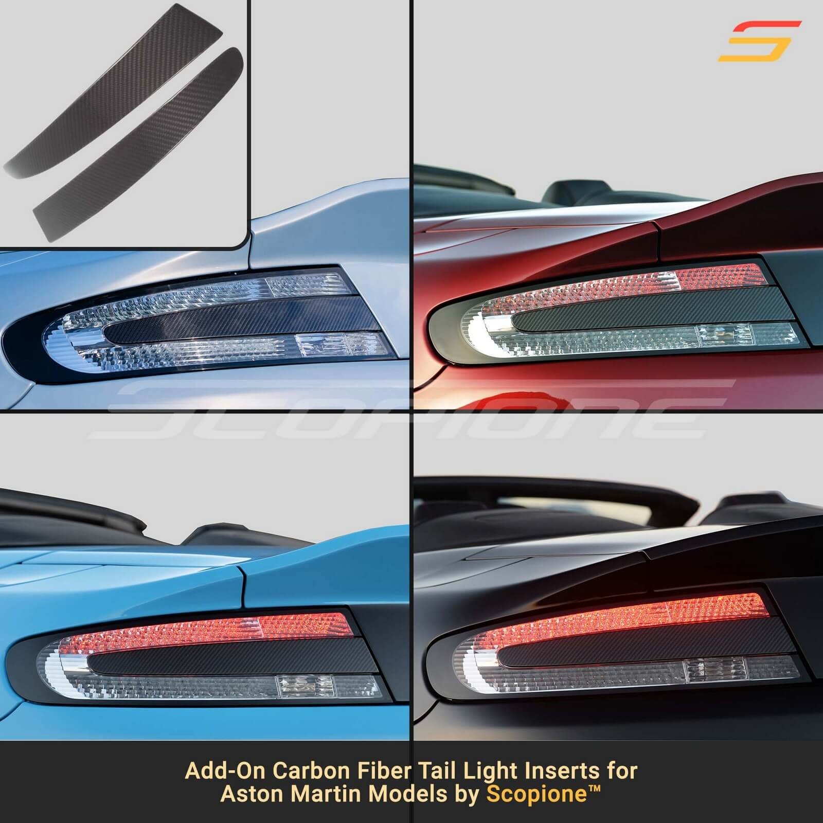 Aston Martin Vantage 2005-2019 Tail light cover