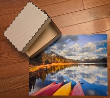 Jigsaw Puzzle Mountain Lake Reflection