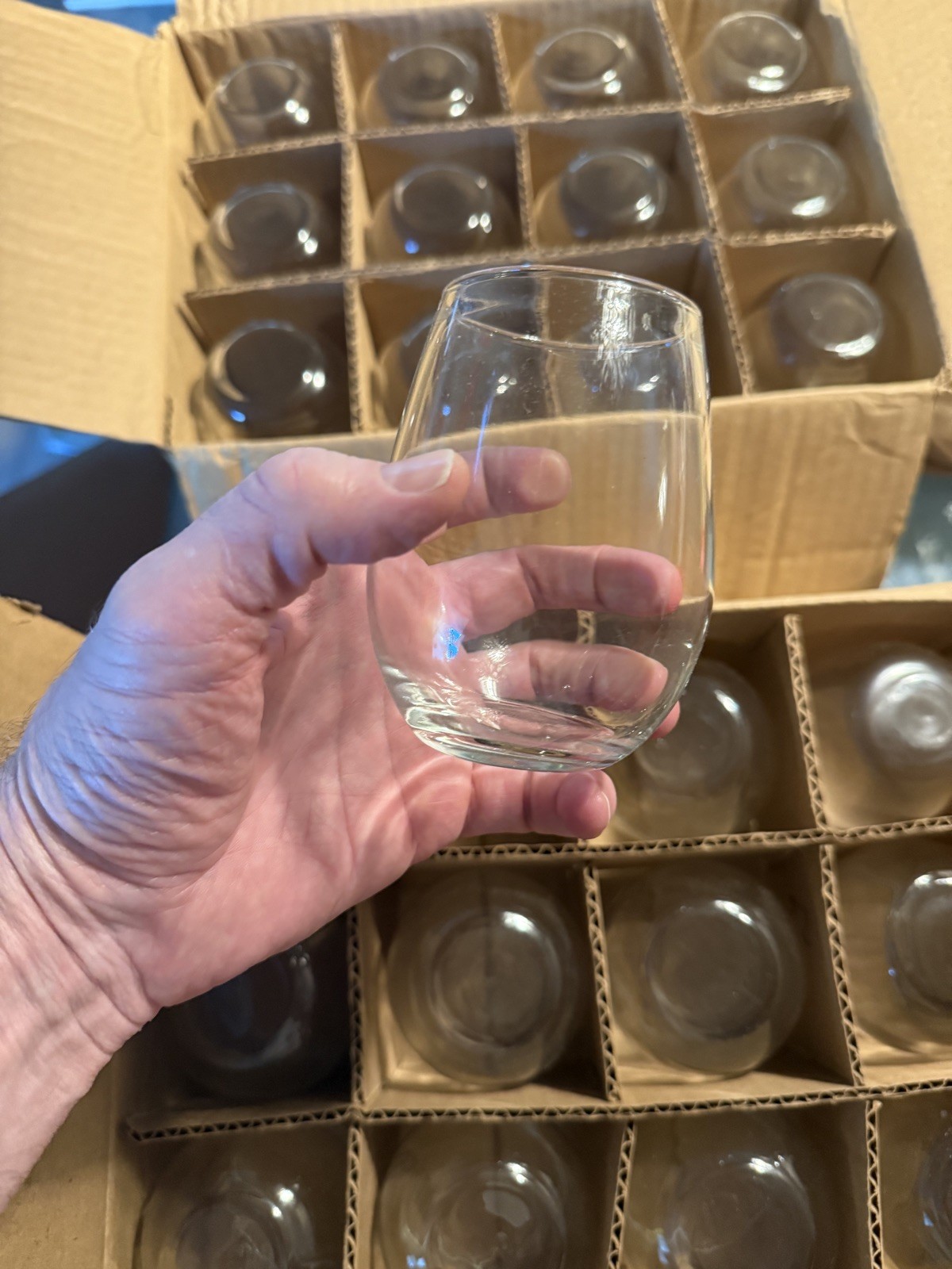 Set of 24 - 11.75oz  Stemless Wine Glasses - Libby