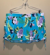 SWIM By Cacique, Skort Style Swim Bottom W/Inner Brief, Floral Print, Size 20