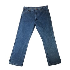 Wrangler 936MWZGK Slim Fit Cowboy Cut Straight Leg Jeans Mens 36x30 Medium Wash