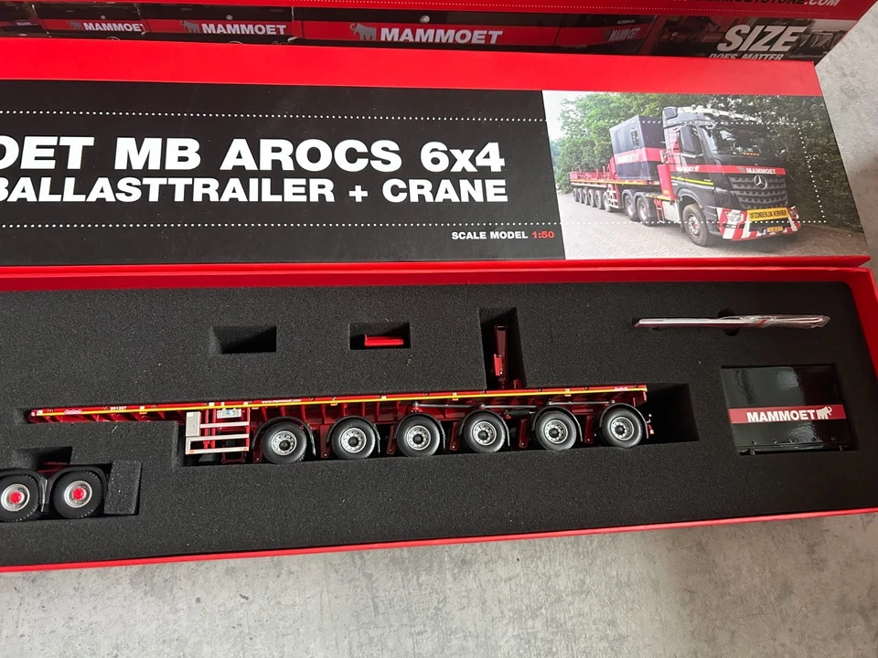Gru per rimorchio zavorra IMC 1:50 Mammoet MB Arocs 6x4 + 6 assi (modello... - Immagine 3 di 3