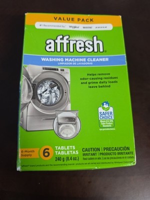 NIB Affresh Washing Machine Cleaner 6-Tablets (6 Month Supply) Free Ship