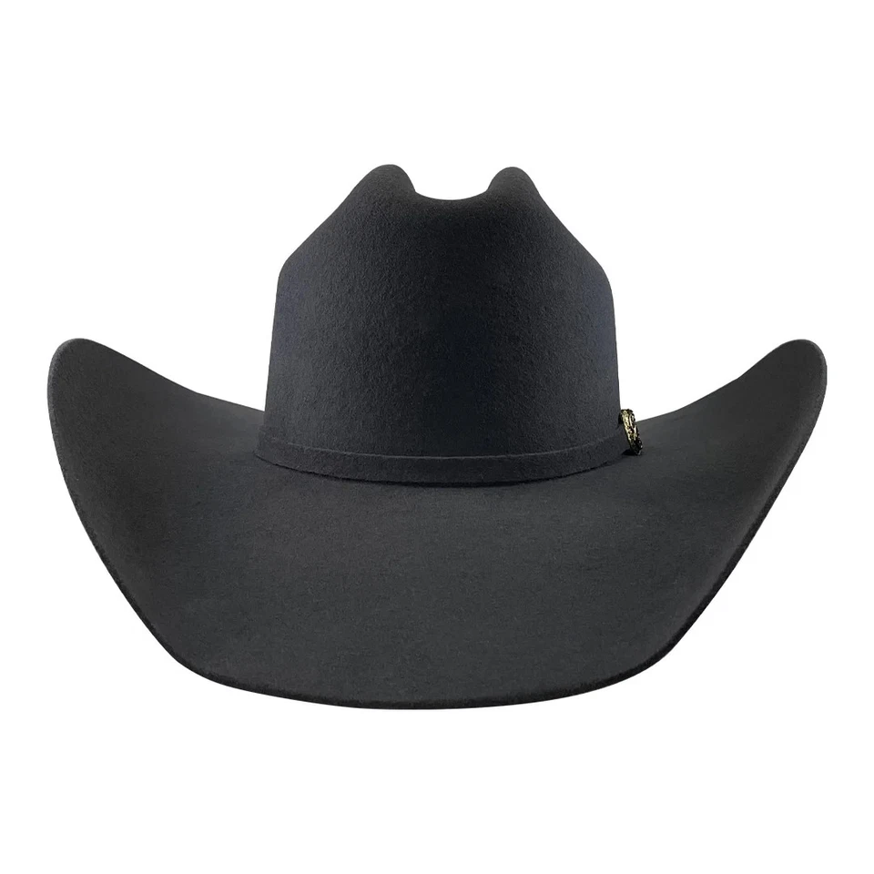 Sombrero de fieltro vaquero occidental Tombstone 20X original estilo cuerda - gris granito Foto 4 de 4