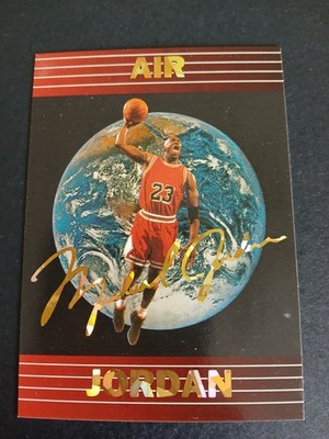 Michael Jordan 1991  Air Jordan  Nitro LTD Tribute Card Gold Foil 