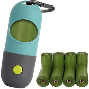dog waste bag dispenser with flashlight