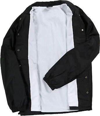 Huf TRIPLE TRIANGLE COACH Black White Windbreaker Button Up Huf TRIPLE TRIANGLE COACH Black White Windbreaker Button Up