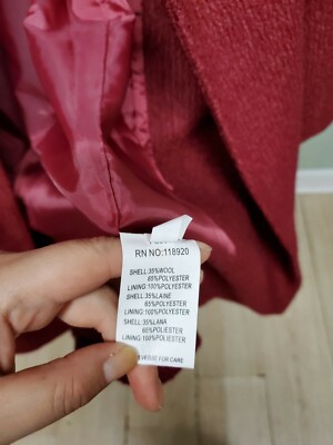 NWT FRNCH coat burgundy size S | eBay
