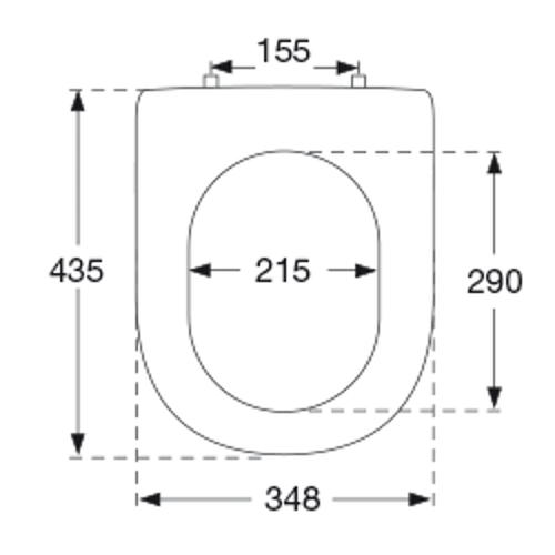 Für Villeroy Boch Serie MAGNUM WC Sitz Deckel Klodeckel Klobrille Weiß Pressalit - Bild 2 von 5