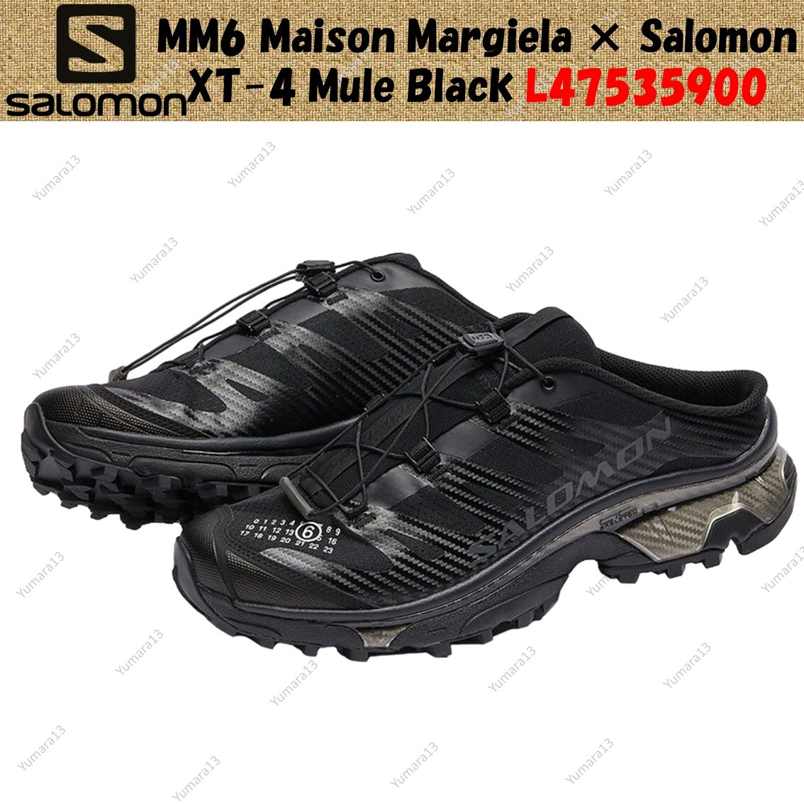 MM6 Maison Margiela × Salomon XT-4 Mule Black L47535900 MM6 Maison Margiela × Salomon XT-4 Mule Black L47535900