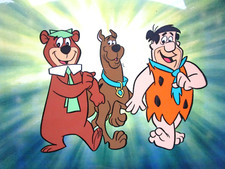 SCOOBY DOO FRED FLINTSTONE YOGI BEAR HANNA-BARBERA 1980s ORIGINAL PUBLICITY CEL