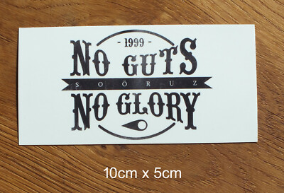 Sticker Decal Soöruz No Guts No Glory Surf Windsurf Big Wave Kitesurf 