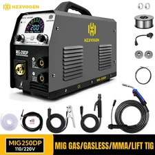 HZXVOGEN 200Amp MIG Welder W/TIG Torch, Aluminum 4-in-1 MMA TIG Welding Machine