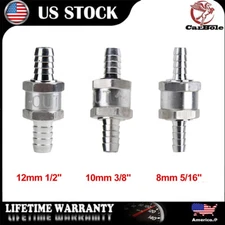 One Way Non Return Fuel Check Valve For 5/16" or 1/2" or 3/8" Petrol Carburettor