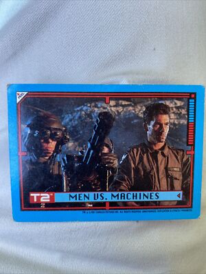 1991 Topps Terminator 2 T2 Men Vs Machines Card | eBay