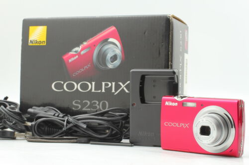 [COMME NEUF DANS SA BOÎTE] Nikon COOLPIX S230 violet 10,0 mégapixels appareil photo numérique compact du Japon - Photo 1 sur 13