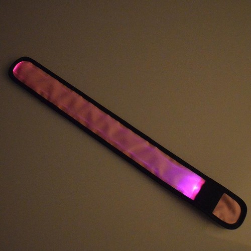 LED SLAP Bracelet Band Night Light Safety for Ankle Arm Running Walking Bike Jog - Picture 26 of 28