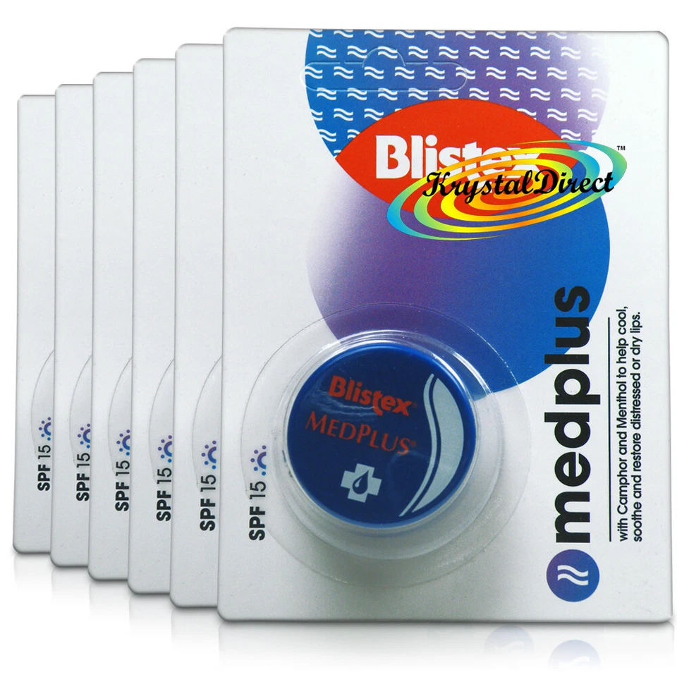 6x Blistex MedPlus Med Plus Lip Repair 7ml Soothe Cool Protect Restore Dry Lips