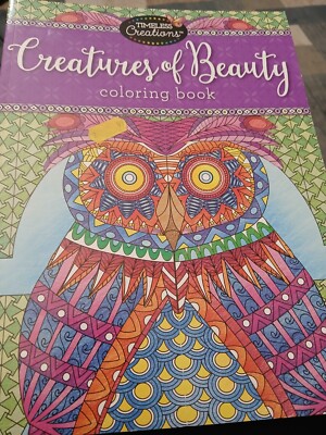 Never Used2015 Timeless Creation Creature of Beauty Animal 64 Page Coloring Book