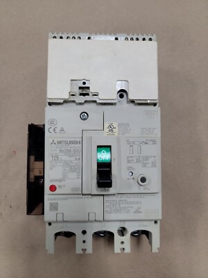 Mitsubishi Electric NV250-SVU Circuit Breaker Ground Fault 225A 3Ph 480V