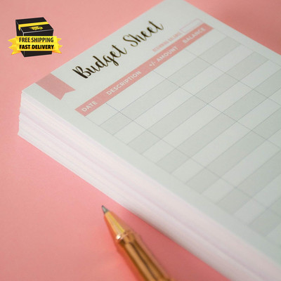 Set of 60 Spending Tracker A6 Budget Sheets I Expense Tracker for Budget Planner