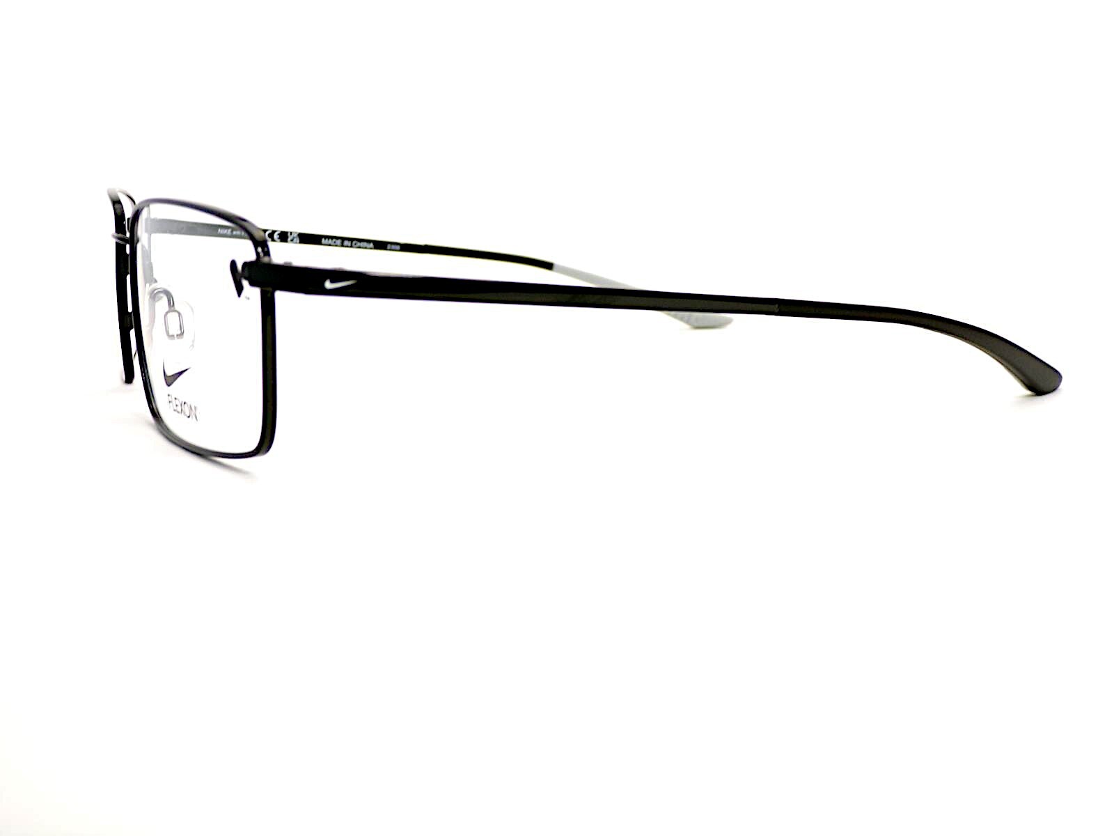 Nike Flexon Glasses Frame Black with Grey Tips Men's 57mm Eyeglasses 4305 001 thumbnail 2