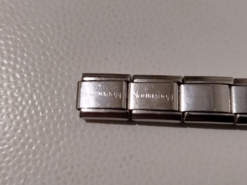 22 PZ BRACCIALE COMPONIBILE ACCIAIO ORO 18 KTI NOMINATION E EVERGREEN cm 21 - Foto 13 di 24