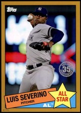 Luis Severino 2020 Topps 1985 35th Anniversary All-Stars 5x7 Gold #85AS-20 /10 Y