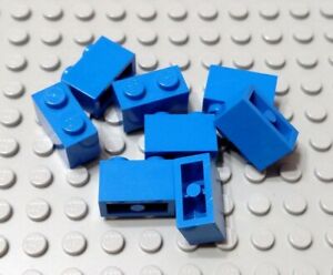 New LEGO Lot of 8 Medium Blue 1x2 Plate Pieces