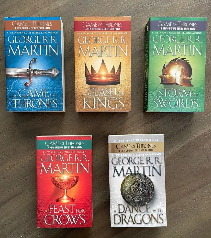 Song of Ice and Fire Game of Thrones Hardcover books set 1-5 George R. R.  Martin