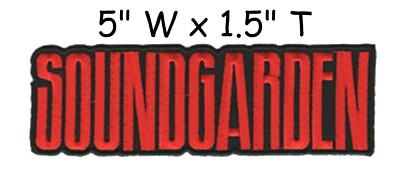 SOUNDGARDEN - BAND LOGO - EMBROIDERED PATCH - BRAND NEW - MUSIC 4589