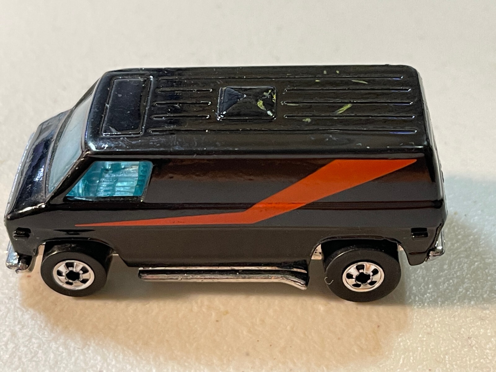 Hot Wheels Vintage Dynamite Crossing Set Super Van Black A-Team BW  1974