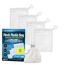 Aquatic Experts High Flow Filter Mesh Media Drawstring Bag for Aquarium and Pond