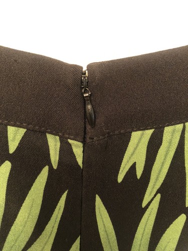 Jessica Howard Sheath Dress Sleeveless Black Green Palm Leaf Tropical Summer 10 - Picture 8 of 10