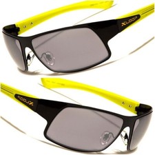 Black & Green Mirrored Lens Modern Stylish Sporty Fashion Rectangle Sunglasses