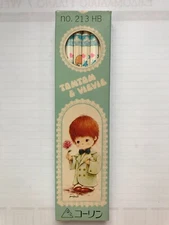 12 VINTAGE COLLEEN PENCILS: BOX OF No.213 HB "TOMTOM & VIEVIE" - JAPAN - UNUSED