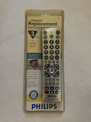 PHILIPS Universal 3 Device Replacement Remote Control works with over 325 Brands