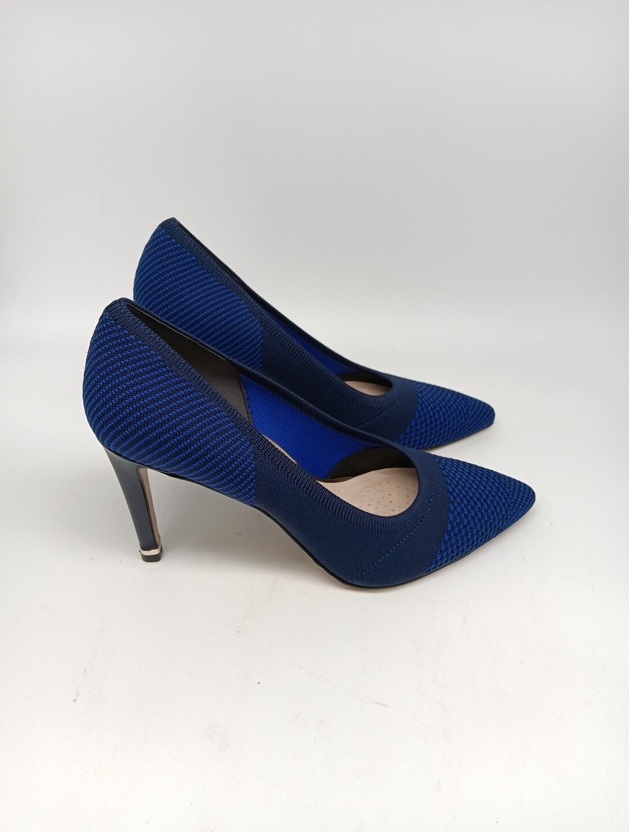 RILY カーペット Blue Women's Riley 85 Knit Pointed Toe Pump-Navy Multi Blue-KLS9056KX