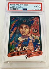 Topps PROJECT 2020 Willie Mays RC By Andrew Thiele SP  Card #15 PSA 10 💎Low POP