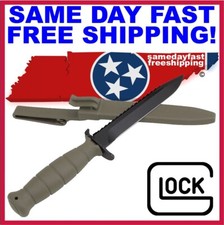 GLOCK GREEN KF039181 Field Knife w/Sheath 6.5" w/Saw SAME DAY FAST FREE SHIPPING