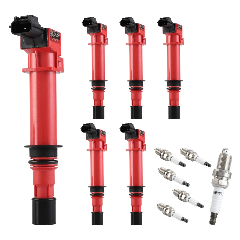 For 2006 2007 Mitsubishi Raider 3.7L / 4.7L UF-270 Ignition Coils & Spark Plugs - Image 2 of 4