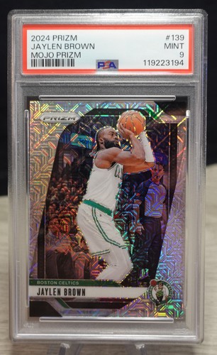 2024-25 Panini Prizm Jaylen Brown Mojo Prizm #\'d 22/25 - PSA 9 -  #139
