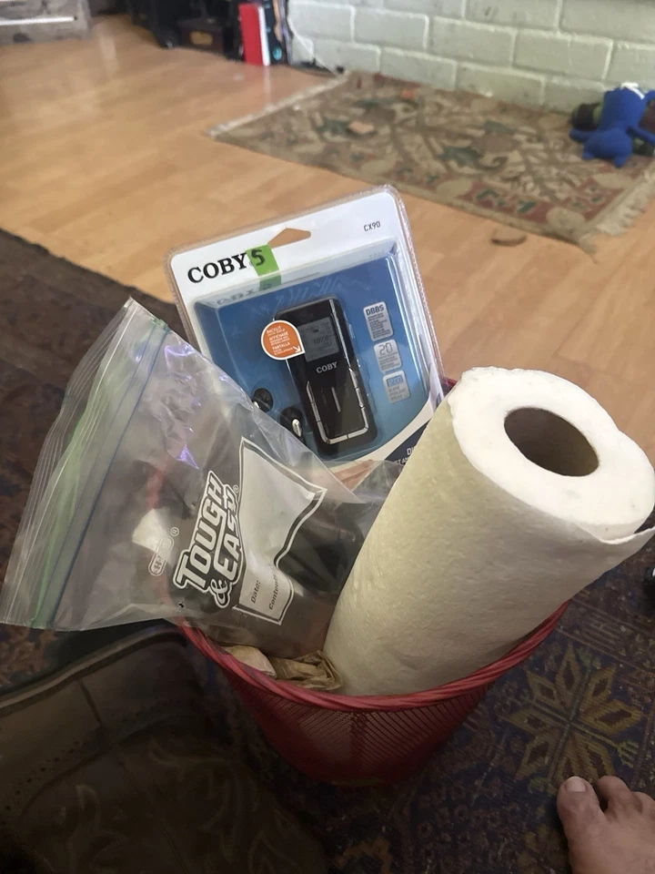 Coby Digital Pocket AM/FM Radio Gray CX90 Over the Air Receiver - Image 3 of 4