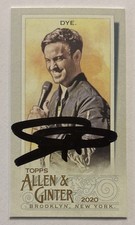 Signed 2020 Topps Allen & Ginter #275 Jeff Dye Mini Autograph Comedian