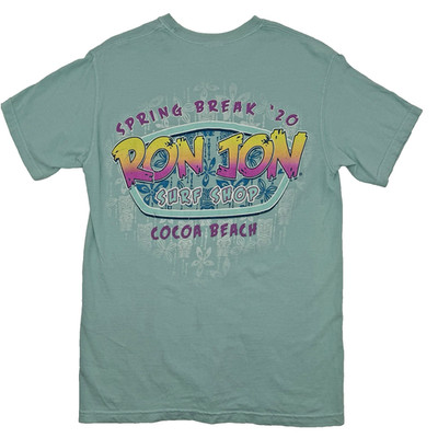Brand New Ron Jon Surf Shop Men's Small Green T-Shirt 100% Cotton Cocoa Beach
