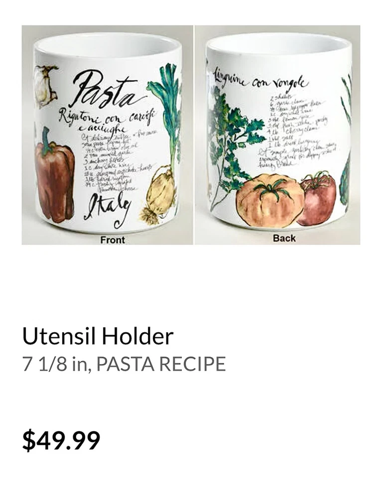 Rosanna Pasta Italiana Three Piece Kitchen Decorator Set  - Image 4 of 4