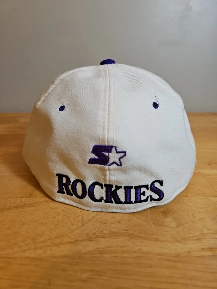 Vintage Colorado Rockies Fitted Cap Hat Starter Size 7 ⅛ 100% Wool - Image 2 of 4